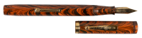 WATERMAN: No. 7 Red Ripple Hard Rubber Lever-Filler Fountain Pen, Ultra-Rare Black Nib