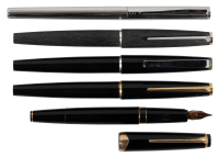 MONTBLANC: Lot of Five Mid-Market Fountain Pens