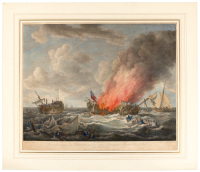The Distressed Situation of the Quebec (When on Fire) & the Surveillant a French Ship of War