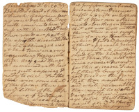Manuscript sermon possibly by Ebenezer Grant Marsh, 1799