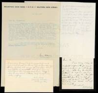 Approx. 20 Autograph Letters signed & MS. leaves from British & American authors of the 19th & 20th centuries