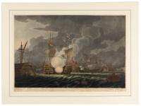 To the Earl of St. Vincent the Officers & Crew, under his Lordship's Command this View of the Gallant Action that was fought off Cape St. Vincent on the 14 of Feb. 1797...