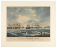 To the Right Hon. the Lords Commissioners of the Admiralty this reproduction of the Dutch Prizes (taken on the spot) with the Flag Ships of the Admirals Visc. Duncan & Sir. Rich. Onslow, Bart.