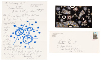 Autograph letter from Gordon Onslow Ford with original drawing