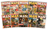MAN COMICS Nos. 5, 6, 9, 10, 11, 12, 13, 14, 15 * Lot of 10 Comics