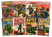 COMBAT Nos. 2, 3, 4, 5, 6 [with] BATTLE BRADY Nos. 11, 12, 14 * Lot of 8 Comics