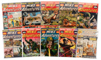 MEN'S ADVENTURES Nos. 6, 13, 14, 15, 16, 17, 18, 19, 20 [with] TRUE ADVENTURES No. 3 * Lot of Ten Comics