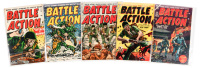 BATTLE ACTION Nos. 10, 11, 13, 14, 15 * Lot of Five Comics