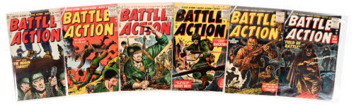 BATTLE ACTION Nos. 16, 17, 18, 19, 20, 22 * Lot of Six Comics