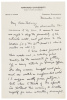 Letter about Hitler's conquests at the start of World War II by Faculty adviser to John F. Kennedy