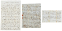 Three early Gold Rush letters with detailed descriptions of San Francisco and a tragic backstory
