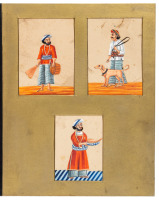 Album of twenty-one Indian paintings on mica
