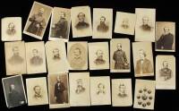 Collection 24 cartes-de-visite photographs of Generals, Admirals, and other Civil War personages