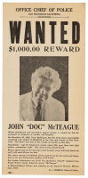 Greed - promotional broadside
