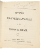 Catholic Prayers & Hymns in the Tinneh Language [with] Tinneh Indian Catechism of Christian Doctrine. - 3