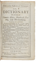 Dictionarium Rusticum & Urbanicum: or, a Dictionary of All Sorts of Country Affairs, Handicraft, Trading, and Merchanizing...