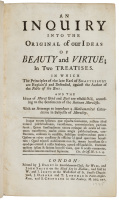 An Inquiry into the Original of our Ideas of Beauty and Virtue [bound with] Alterations and Additions [and] Letters Between the Late Mr. Gilbert Burnet, and Mr. Hutchinson