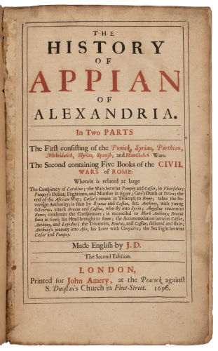 The History of Appian of Alexandria, in Two Parts