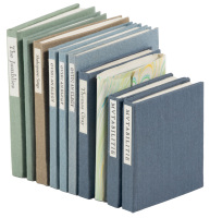 Ten miniature books from the Wind & Harlot Press