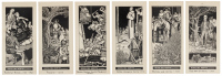 Twelve illustrated plates from the Hotel Del Monte menus by Jo Mora