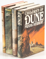 Four book club editions from the Dune series