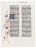 A Triptych of Illuminated Leaves on Vellum from the Huntington Library's Gutenberg Bible - 5