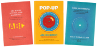 Three art exhibition catalogues from the Bienes Museum
