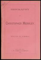 Biography of Christopher. Written by Himself.