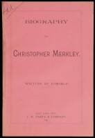 Biography of Christopher. Written by Himself.