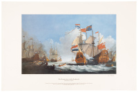Three signed Maritime warfare prints by Richard G. Endsor