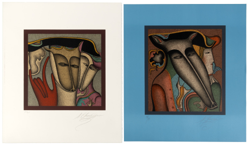Two carnival portraits