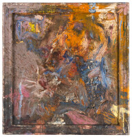 Untitled abstract Beat painting by Bob Branaman