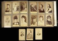 Collection of approx. 45 cartes-de-visite, most of American actors and actresses