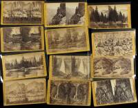 Collection of 30 stereo view photographs of Yosemite Valley and the high sierra