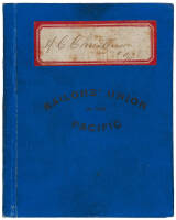 Membership book of H.C Christiansen in the Sailor's Union of the Pacific, with Constitution and By-Laws