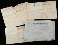 Archive of property tax receipts from the estate of Adolph Sutro