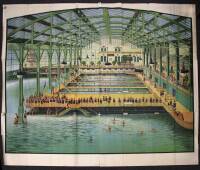 Large Lithograph of Sutro Baths, Interior View