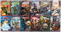26 volumes of The New 52 collected editions featuring Green Arrow, Superboy, Batwoman, and others