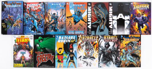 DC Superhero collected editions featuring Azrael, Blue Beetle, Spectre, and others