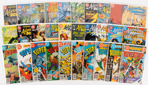 65 issues of Adventure Comics with Adventures in the DC Universe plus extras