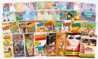 Collection of Plastic Man comics and paperbacks