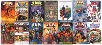 Collection of 28 Justice League trade paperbacks