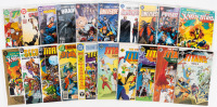 Assortment of Teen Titans material including The Official Teen Titans Index, Universe Ablaze, Graduation Day