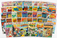 Variety of superhero content including DC Super-Stars, Secret Origins, Super-Team Family