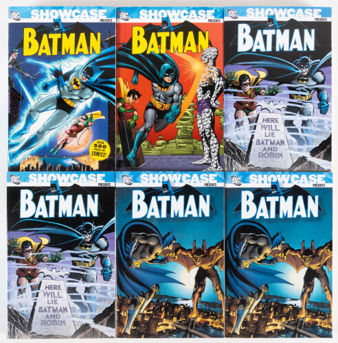 Six volumes of Batman from DC Showcase Presents