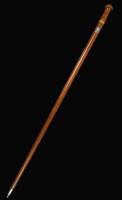 Koa Walking Cane with Royal Crest