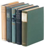 Scarce variant of Burning Daylight with 4 other works by Jack London