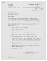 Writer-in-Residence contract signed by Richard Brautigan