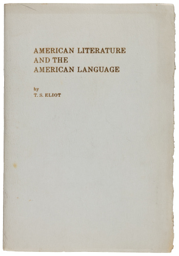American Literature and the American Language