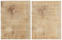 Typed letter signed by Jack London answering charges of plagiarism